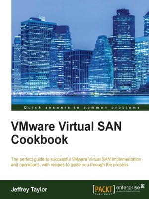 cover image of VMware Virtual SAN Cookbook